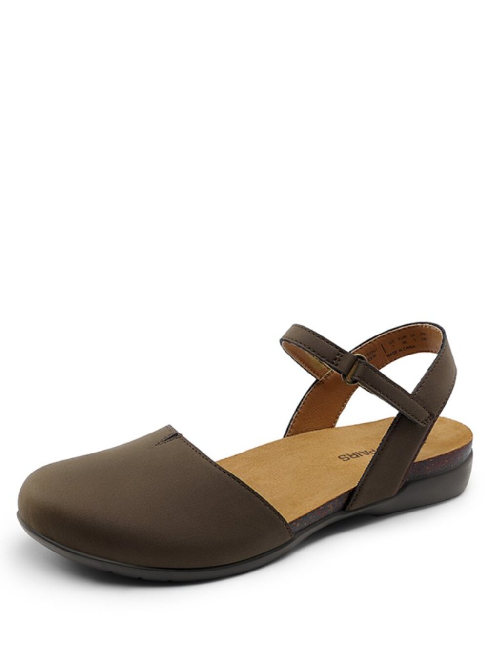 Dream Pairs Dark Brown Closed Toe Arch Support Sandals/NIB/6 - Picture 2 of 15